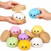 3er-Pack Squishy Spielzeug Stressabbau Knödelmatte mit Ausdrücken, Überraschungsbox, Weiches Knetspielzeug für Kinder