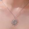 Lucktune Vintage Chic Sun Pendant Necklace Stainless Steel Supernatural Necklace  For Women Fashion Gold Color Jewerry Necklace