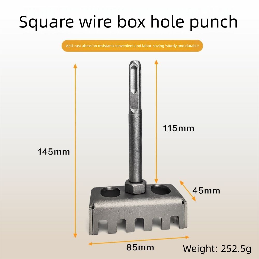 Děrovačka plechových krabic Děrovací nástroj Multifunkční řezačka zásuvek Drážkovací nástroj