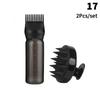 Shampoo Brush Empty Hair Shampoo Bottle With Comb Teeth Salon Treatment Oil Perm Dye Bottle Color Plastic Dry Cleaning Bottle