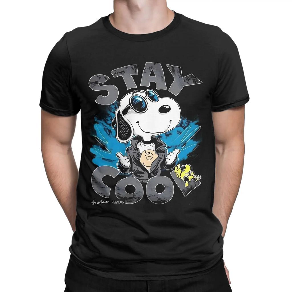 Unisex Unisex Snoopy Record T Shirt Cotton Clothes Novelty Short Sleeve O Neck Tees Original Tshirt