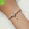 S925 Silver Heart Lock Key Basic Bracelet, Niche Versatile Gift Bracelet Jewelry For Girlfriend