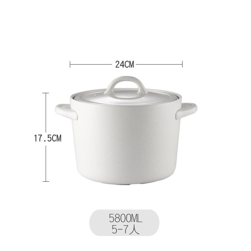 Japanese-Style High Temperature Resistant Stone Pot Casserole for Making Soup Large Capacity Ceramic Pot Chinese Casseroles Gas