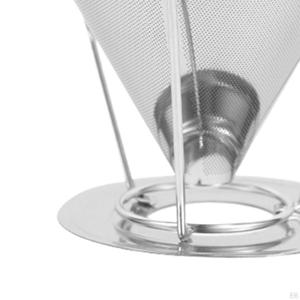 Uchwyt siatkowy na dripper do kawy Wielorazowy filtr do domu kawiarni wędrówek podróży