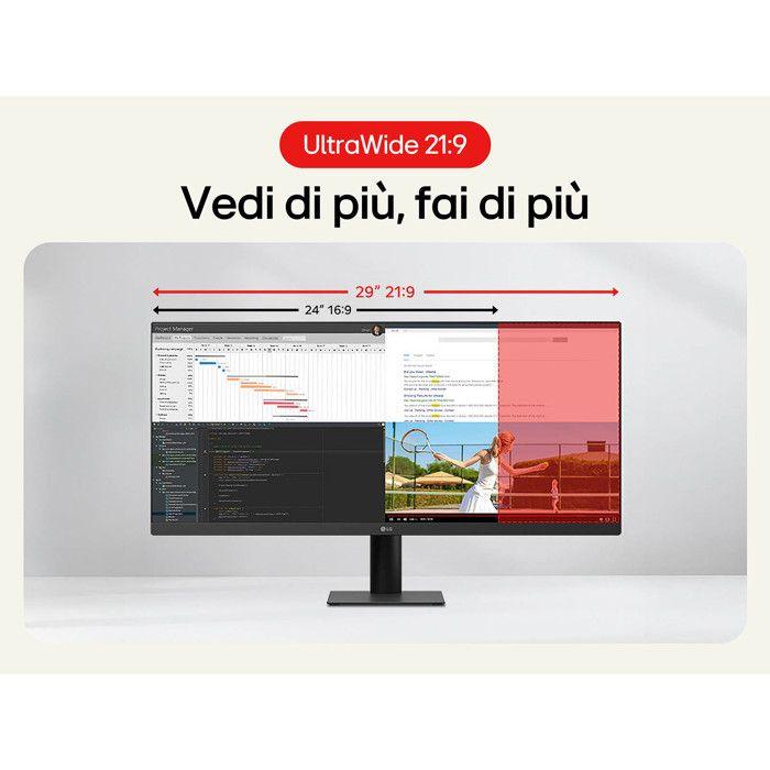 Monitor LG 29U511A-B UltraWide 29" WFHD HDR 100Hz Nero