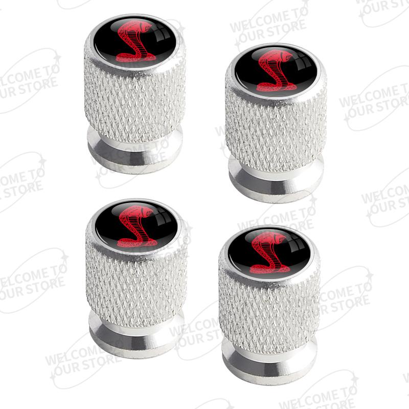 

Aluminum For Ford Focus ST Line Mondeo Kuga GT350 GT500 Shelby Logo 4pcs Car Decor Wheel Tire Valve Caps Stem Cover Accessories