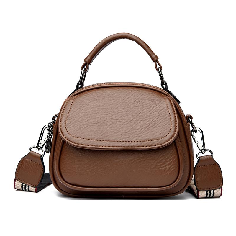 

Роскошная дизайнерская однотонная женская сумка, модная сумка на плечо с двойной молнией, высококачественная женская сумка из искусственной кожи, брендовая сумка через плечо