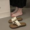 Niche High-end Flip-flops Women's Summer Outer Wear 2025 New Simple and Fashionable Toe Beach Cool Slippers