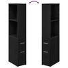 Bathroom Furniture Set Black Oak Look 22 x 41 x 135 cm