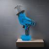 Cordless Power Reciprocating Saw 18V-21V No Battery Adjustable Speed Chainsaw for Wood Pipe Cutting Renovation Tool