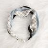 Chinese retro multi-functional magnetic women's silk scarf small strip diamond magnetic buckle small scarf