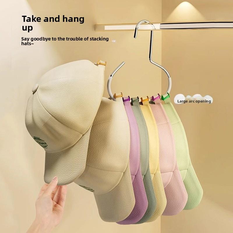 Hat Hook Hanger, Dormitory Duck Tongue Baseball Cap Storage Wonder, Home Anti-slip and Traceless Silk Scarf Hanger Storage Rack