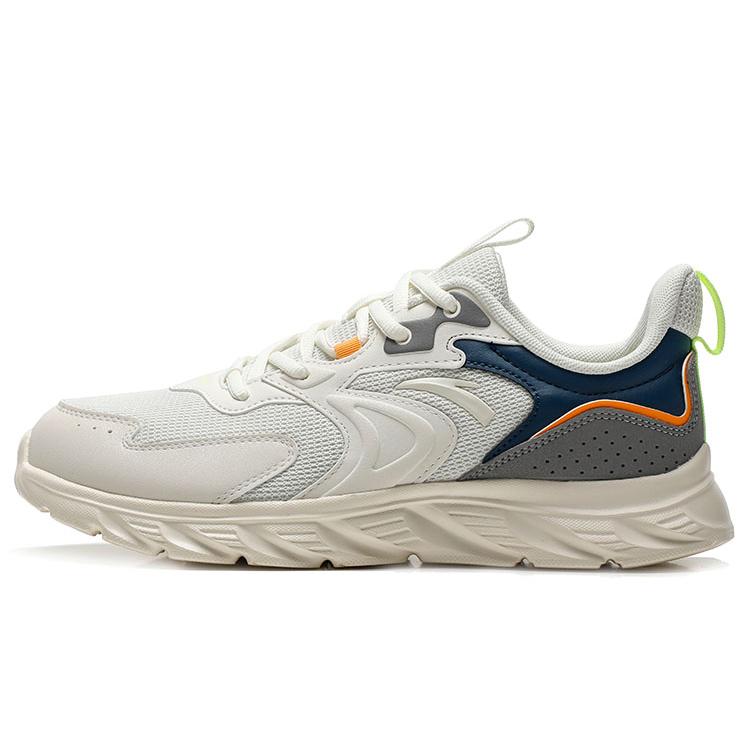 

New Anta Running Collection Durable Cushioning Low Top Running Shoes Men s White Gray Blue 912235527-2 43