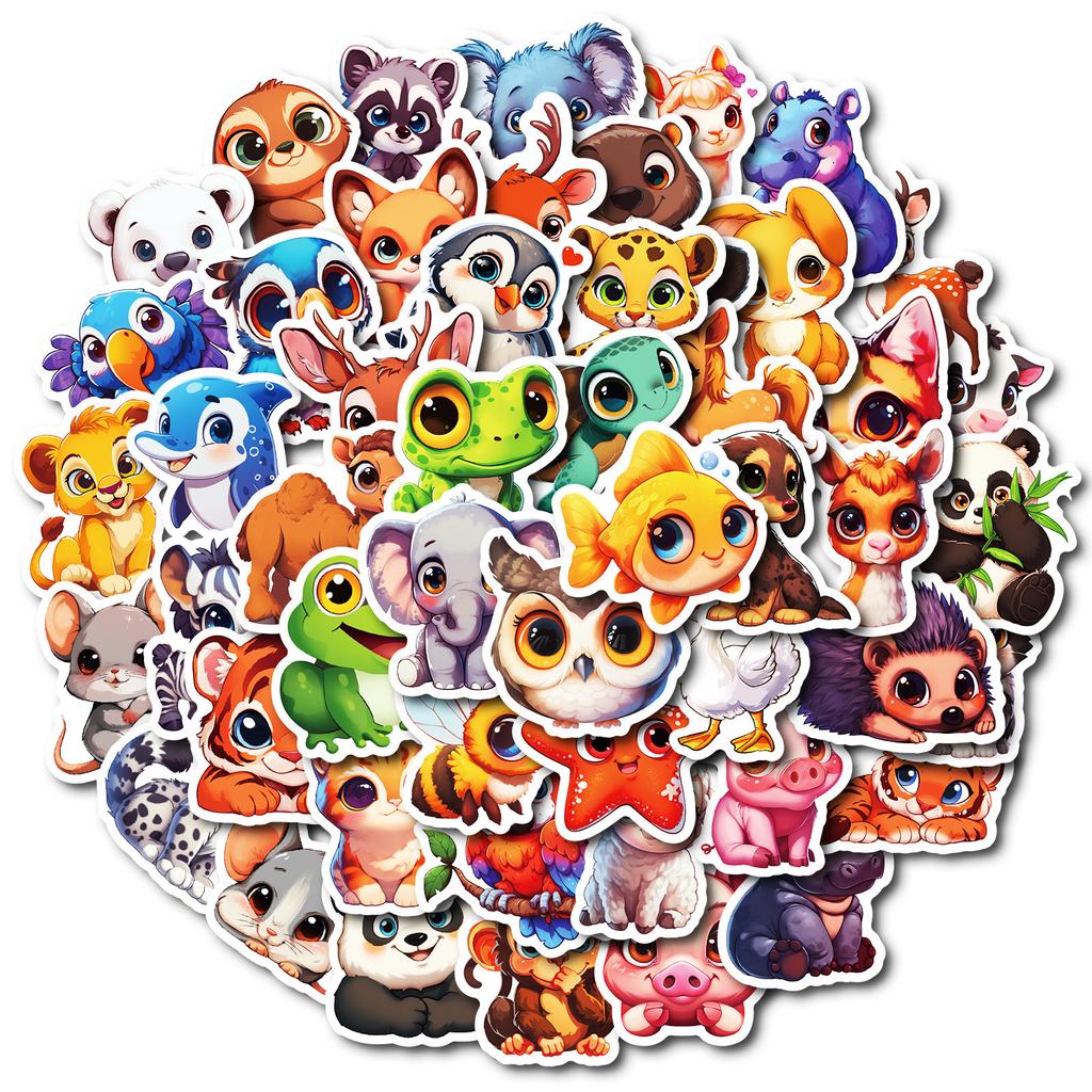50 Camel Animal Series Stickers Decorative Water Cup Mobile Phone Case Travel Box Student Cartoon Graffiti Stickers
