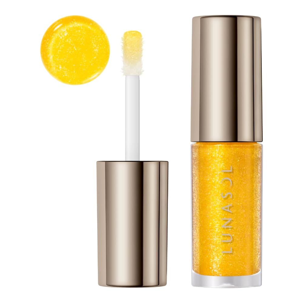 Lunasol Dewy Reflect Lip Oil 05: Plump and Juicy Lips, Smooth Lips, Shiny Lips, Sunny Splash - Multicolored pearls shimmer as if sunlight is shining o