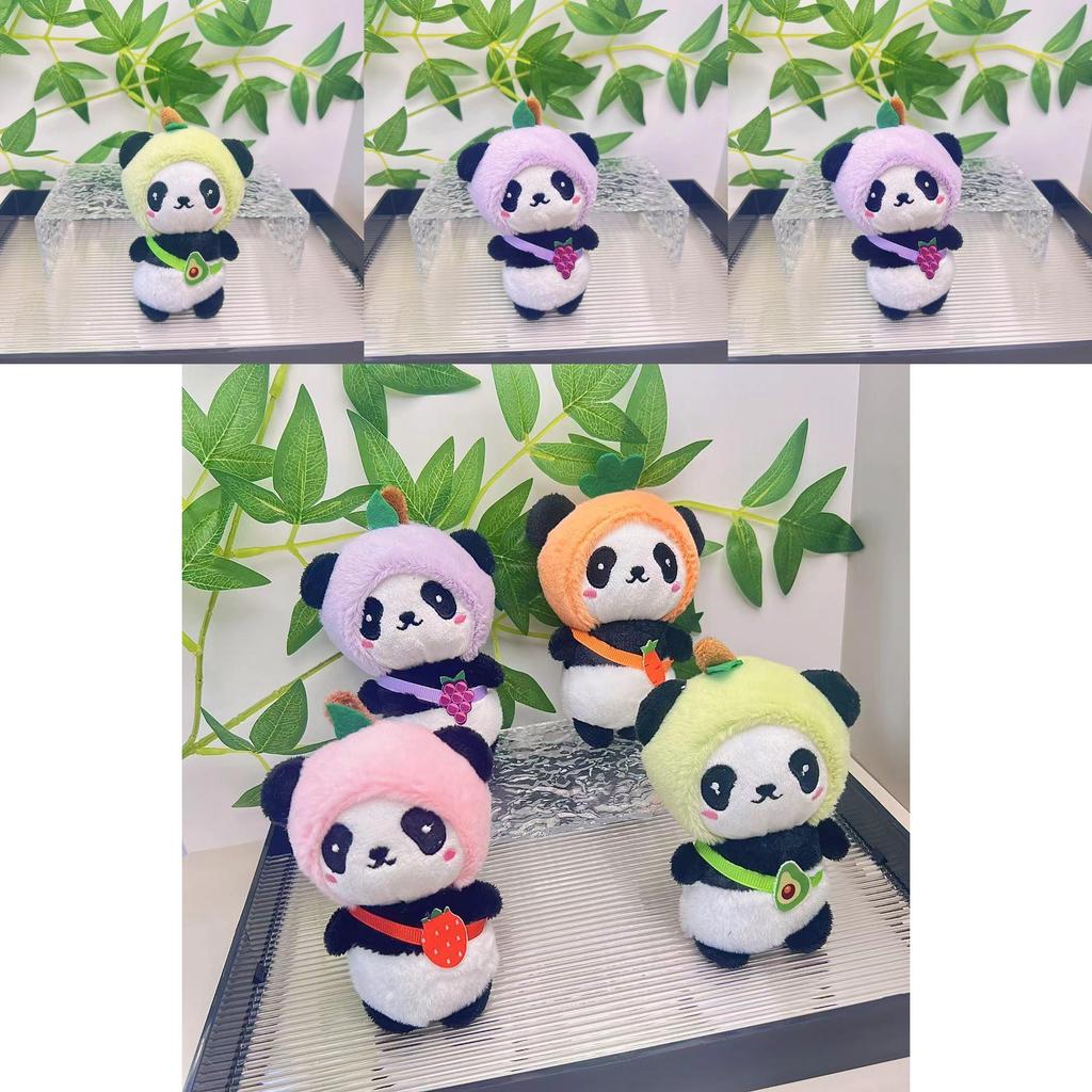 Delightful Mini Panda Plush Toy Keychain Accessory In Various Fun Colors For Gift Giving