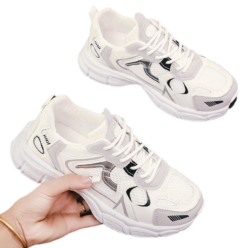 Women's shoes Paris dad shoes spring and summer breathable mesh shoes running shoes children's lightweight trend platform versatile sports shoes