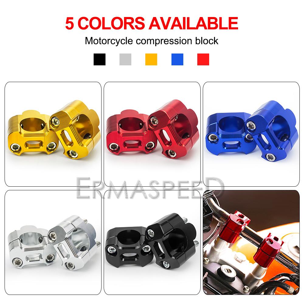 Motorcycle Handlebar Riser Mount Clamp 28mm 1 1/8" Universal Handlebar Fat Bar Risers Mount Clamp Fit for Dirt Bike