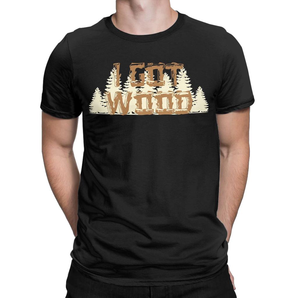 Halloween I Got Wood Classic Funny Graphic 100% Cotton T-Shirt Tees Tops For Men