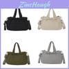 Nylon Tote Bag For Women With Zipper Closure And Mobile Pocket For Daily Use