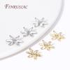 18K Gold Plated 3 Hole Separators for Beads, Inlaid Zircon Beads Separators Accessories,Handmade DIY Beading Jewelry Fittings