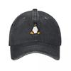 Linux Tux deUnisexted Baseball Cap Hard Hat Golf Wear New Hat Hats On Offer Baseball Unisex Womens