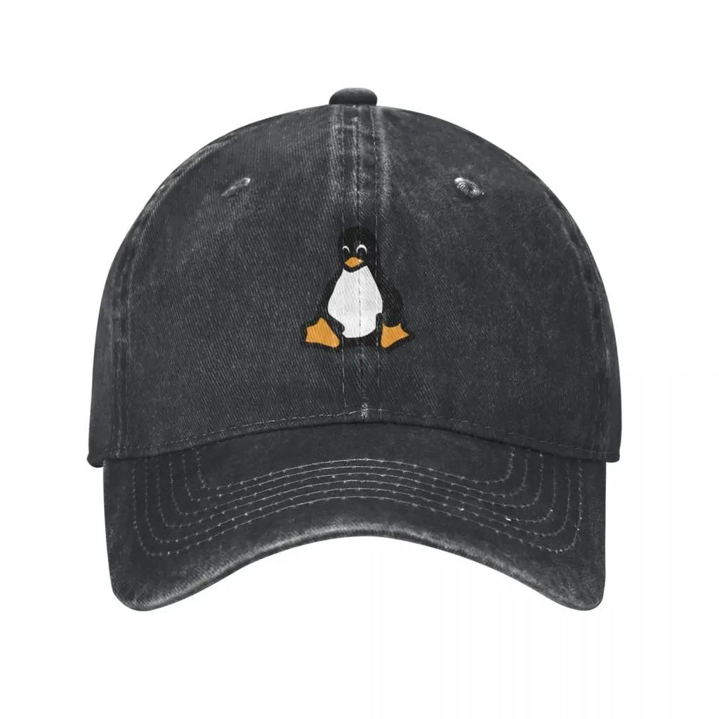 linux tux deUnisexted Baseball Cap hard hat Golf Wear New Hat hats on offer Baseball Unisex Womens