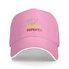 Eat sleep farm repeat  Farm quote Baseball Cap tea Hat Bobble Hat Unisexs Caps Womens