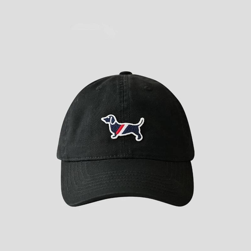 

High-quality washable baseball cap for men and women, soft top, stylish, face-slimming, duckbill cap, dachshund dog sun hat Adjustable