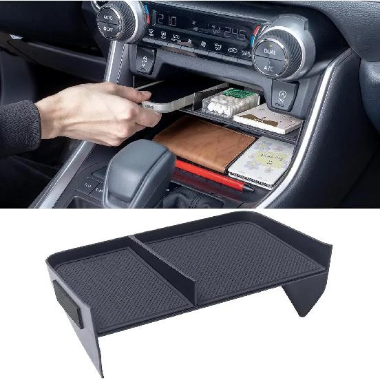 Console Organizer for Phones with Cases For 2019-2024 Toyota RAV4 & RAV4 Prime Accessories чёрный