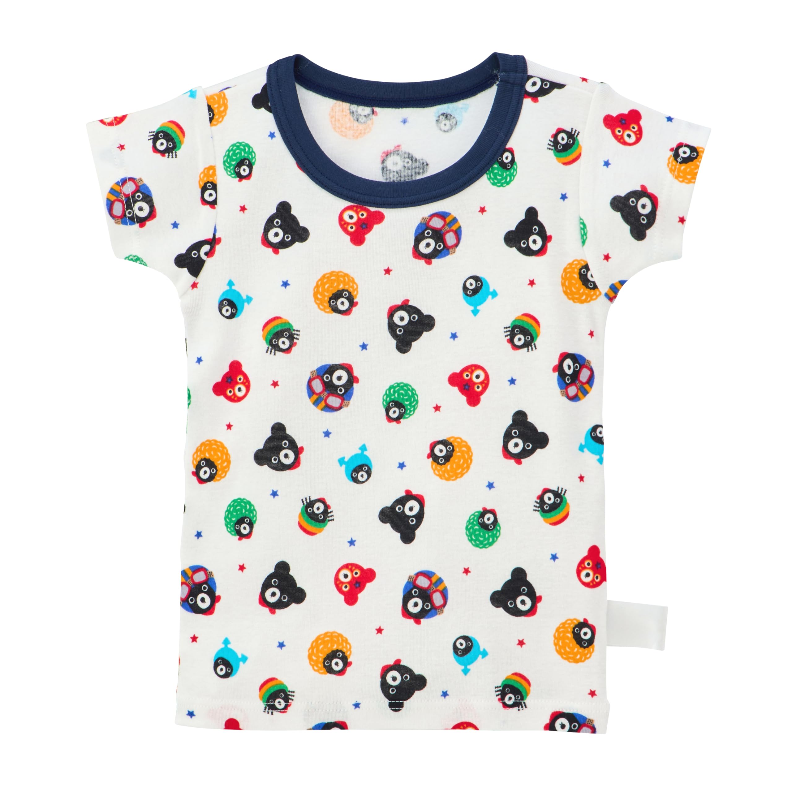 

MIKI HOUSE Double B T-Shirt, Short Sleeve, All-Over Print, Bear, Made in Japan, 100% Cotton, Boys Baby/Kids Clothing, 60-2413-149, 130cm, Multicolor