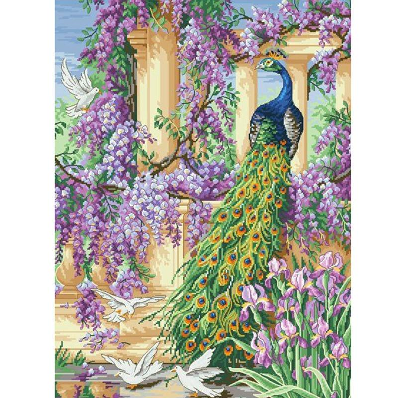 

DIY Павич 5D алмазний живопис Повний квадратний/круглий дриль Мозаїка Алмазна вишивка Тварини Вишивка хрестиком Домашній декор Різдвяний подарунок Full Round 20x30CM