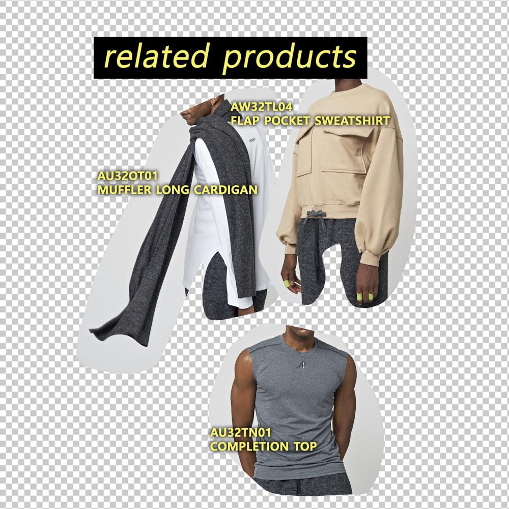 ATHPLATFORM Au32Pt08 Wide Slit Track Pants_Charcoal