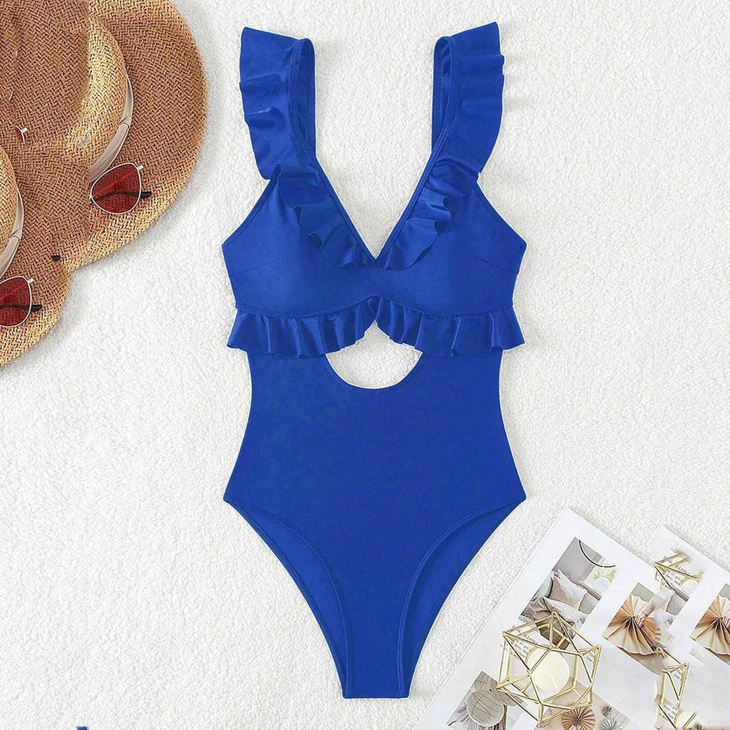 Women's Sexy Checkered Bikini Set, Strapless Three-Piece Swimwear, Summer Beach & Pool Party Bathing Suit