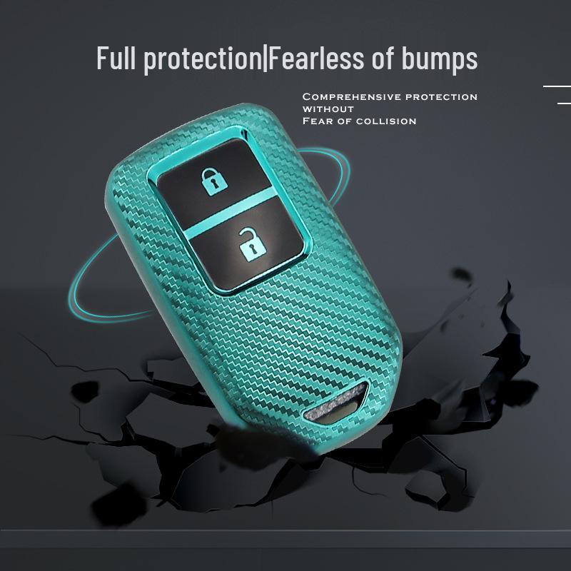 Honda Carbon Fiber Texture TPU Car Key Protective Case