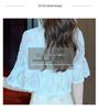 Women's Summer Lace Chiffon Shawl Cardigan - Lightweight Mid-Sleeve Top for Sun Protection