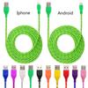 1m 3m 2m Nylon Braided Micro Usb Cable Charger For Android Iphone Phone Mobile