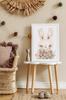 Rabbit Bunny Flowers Poster for Children