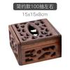 Retro Quadratisch Hohl Holz Kaffee Tisch Tablett Wohnzimmer Schlafzimmer Haushalt Massivholz Papierbox Heimaufbewahrung Taschentuchboxen