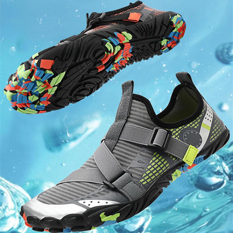 Wasserschuhe für Herren Strandsport Schnelltrocknend Barfuß Aquaschuhe zum Bootfahren Angeln Tauchen Surfen mit Drainage Upstream
