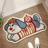 Quick Dry Bathroom Mat Weaving Texture Floor Mat Creative Absorbent Mat  Laundry Room