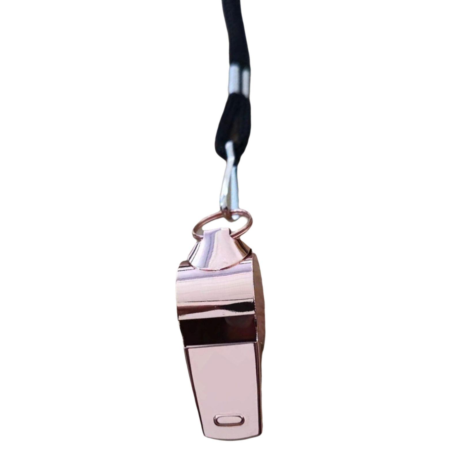 

Спортивный свисток для баскетбола, спортивной тренировки, судейский свисток, спасательный свисток для выживания в походе с длинным шнурком розового золота