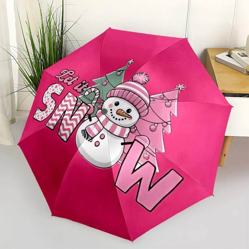 

1pc Snowman Open/Close Folding Umbrella - Raining Gear for Travel Umbrella, All- Portable Umbrella for & Men 8-Rib yy251229020