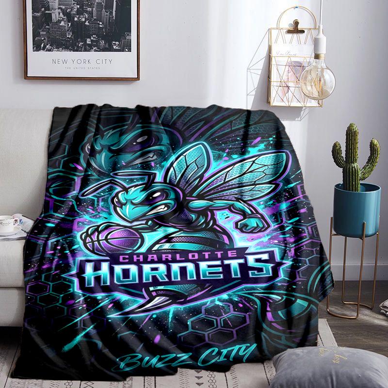 Space Hornets Logo Blanket Lightweight Flannel Bedding Blanket Perfect for Travel, Camping, Living Rooms, Offices, Sofas, Fan Christmas gift
