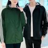 Men Jackets Fashion Hooded Striped Sports Coat Men Loose Sports  Jacket