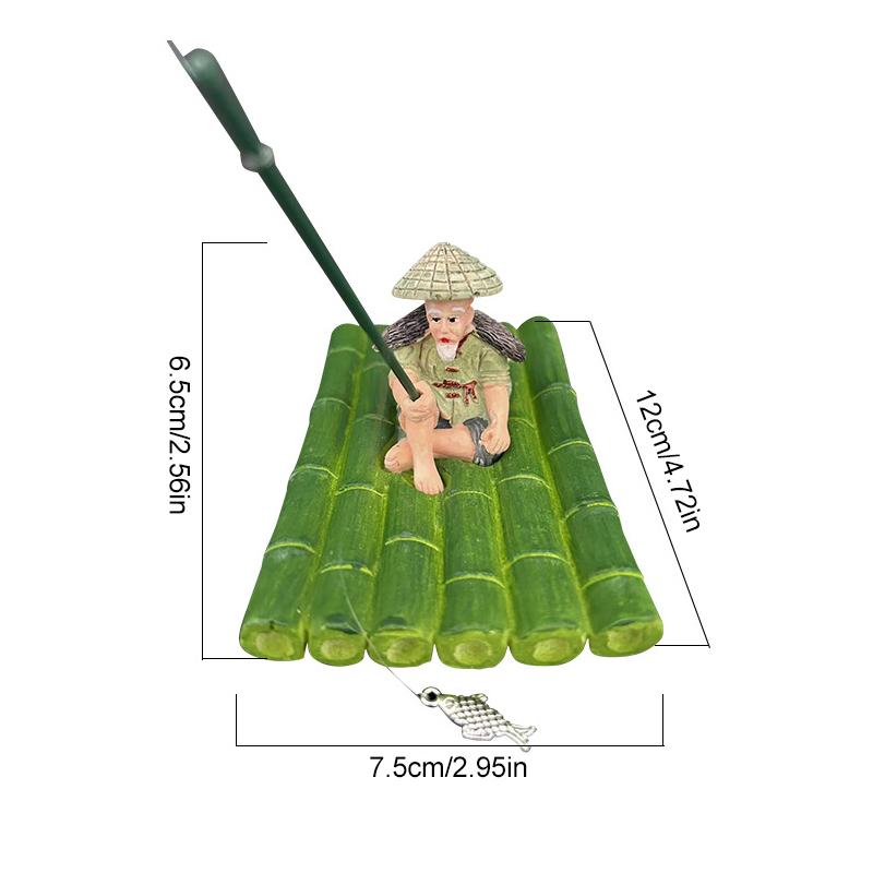 Yüzen Akvaryum Dekorasyonu, Minyatür Bahçe Dekorasyonu, Yüzen Sal Tasarımı, Balık Tankı Peyzaj Dekorasyonu, Balık Tankı Aksesuarları