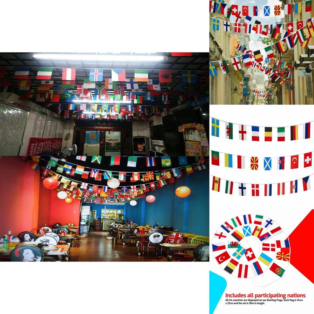 Євро Прапорці 2021 Преміум Якості Турнірні Прапори Для Всіх 24 Націй У Яскравих Кольорах