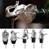 Zinc Alloy Animal Head Wine Pourer Resuable Bar Tool Alcohol Pourer Silver 3D Animal Wine Bottle Dispenser Party