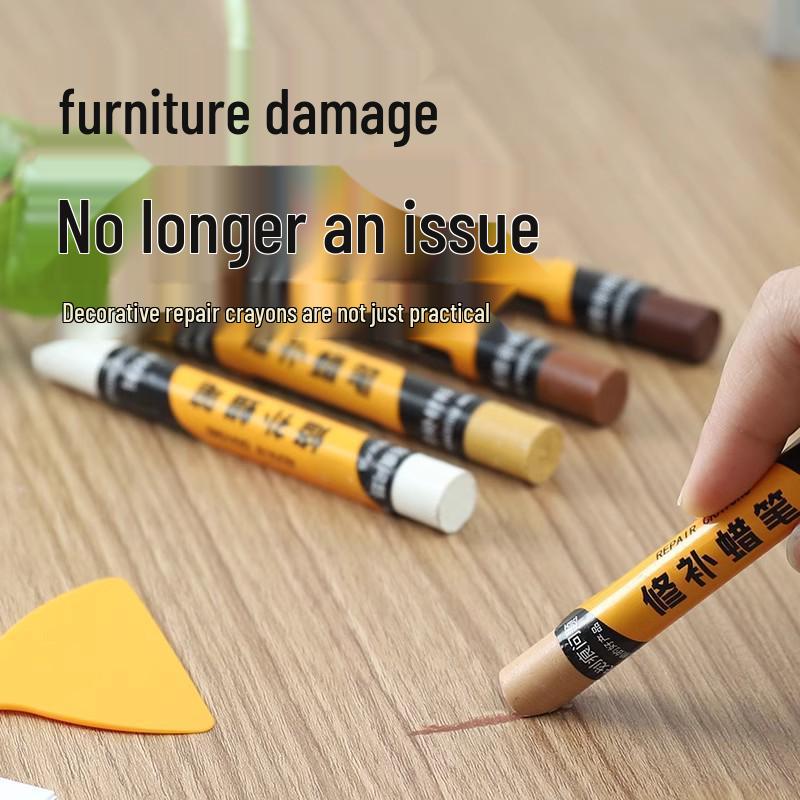 Furniture Repair Kit: Crayons & Touch-Up Pens for Wood Scratches and Nail Holes | Free Shipping
