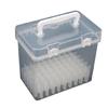 Portable Plastic Art Supply Organiser with Handle Multi Compartment Marker Storage Box For Neat Desktop Arrangement